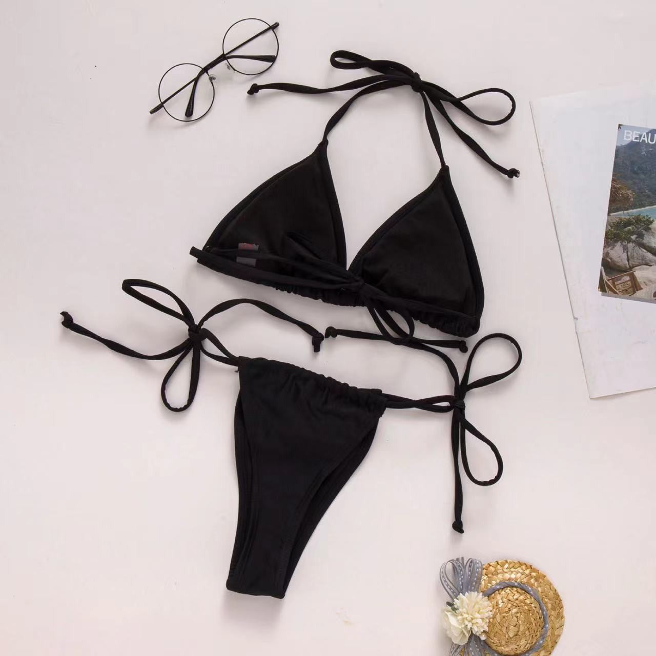 Bañador bikini con diamantes