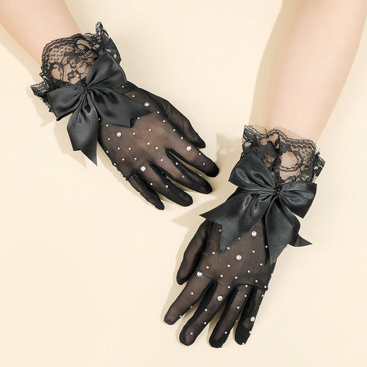 Guantes con diamantes